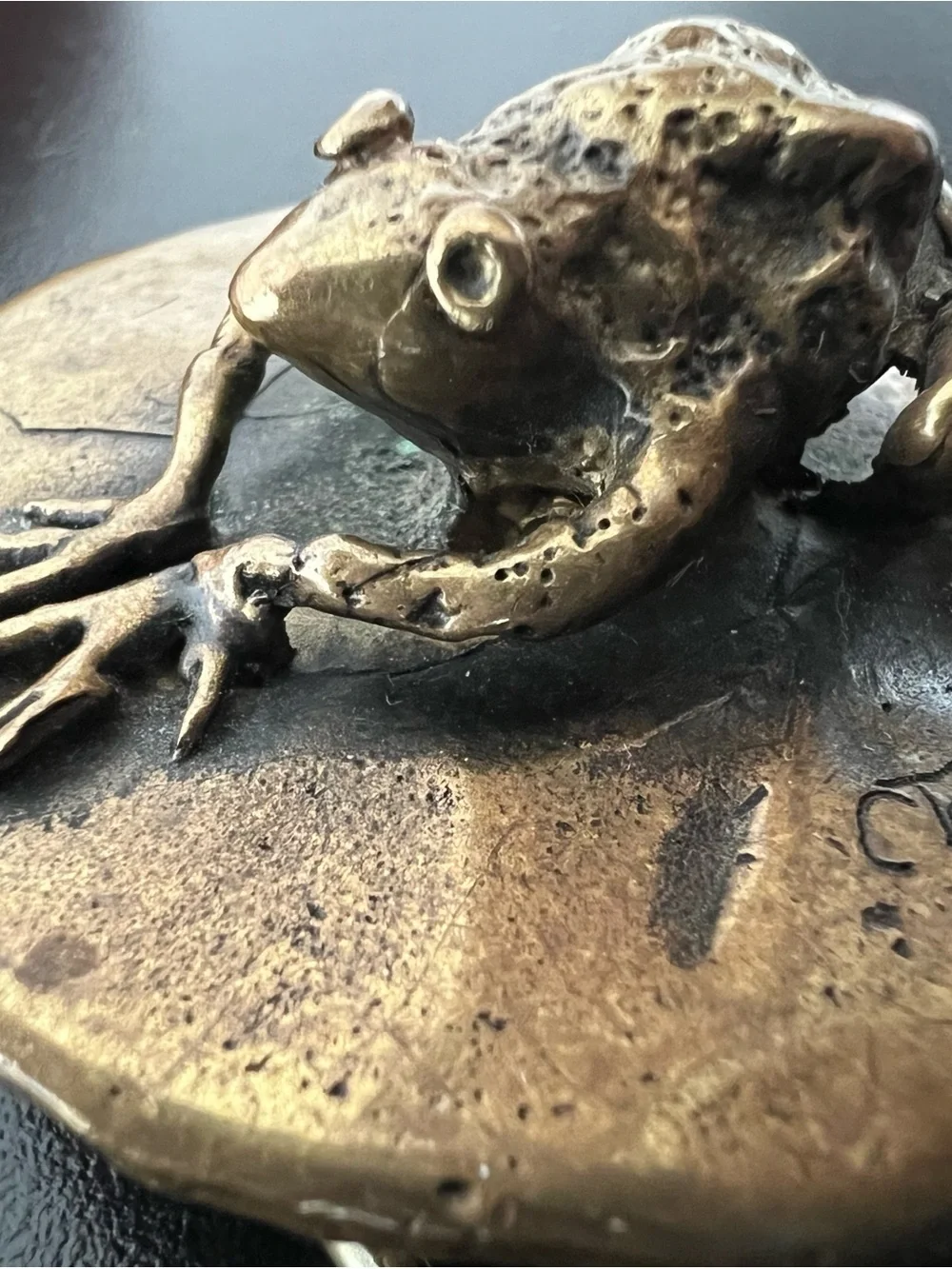 Vintage Carl Tasha Frog Brass Belt Buckle | Limited Edition #710/1000 | Signed